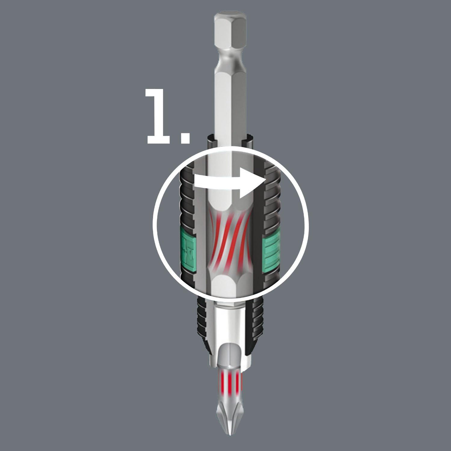 Wera Bit-Sortiment, Bit-Check 10 BiTorsion 3 SB, 10-teilig, 05073418001, 18 x 7.5 x 0.4 cm