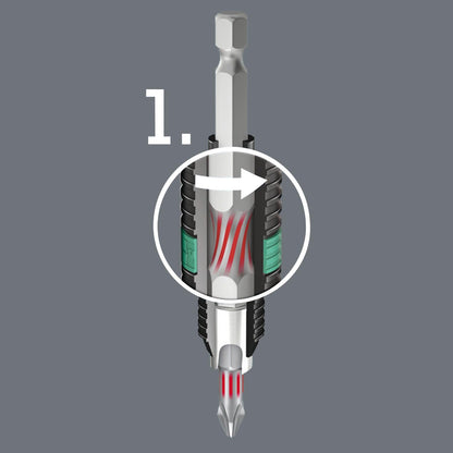Wera Bit-Sortiment, Bit-Check 10 BiTorsion 3 SB, 10-teilig, 05073418001, 18 x 7.5 x 0.4 cm