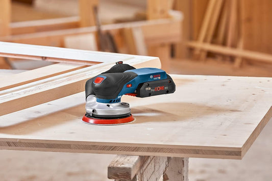 Bosch Professional 18V System Akku Exzenterschleifer GEX 18V-125 (inkl. Schleifteller (125mm), 1x Schleifpapier, Staubbeutel, ohne Akku/Ladegerät)
