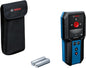 Bosch Professional Ortungsgerät GMS 120-27 (2xAA Batterien, max. Detektionstiefe Nicht-magnetisches Metall/magnetisches Metall/Spannungsführende Leitungen/Holz: 120/100/50/30 mm, Schutztasche)
