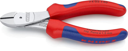 KNIPEX Kraft-Seitenschneider verchromt mit Comfort-Griffen 200 mm, 74 05 200