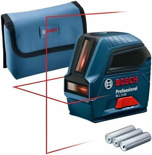Bosch Professional Linienlaser GLL 2-10 (roter Laser, Arbeitsbereich: bis 10 m, 3x AA-Batterie, Tasche)