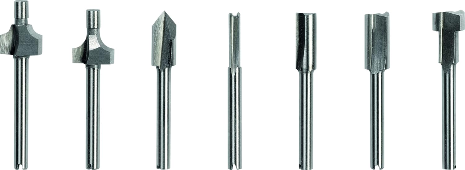 Dremel 660 Fräser Set, 7-Teiliges Mehrzweck-Fräser-Set
