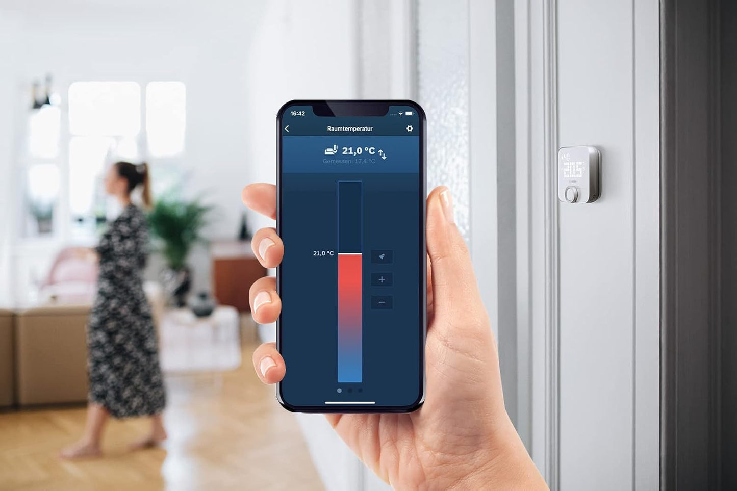 Bosch Smart Home Raumthermostat II Zur Steuerung Smarter Heizkörperthermostate