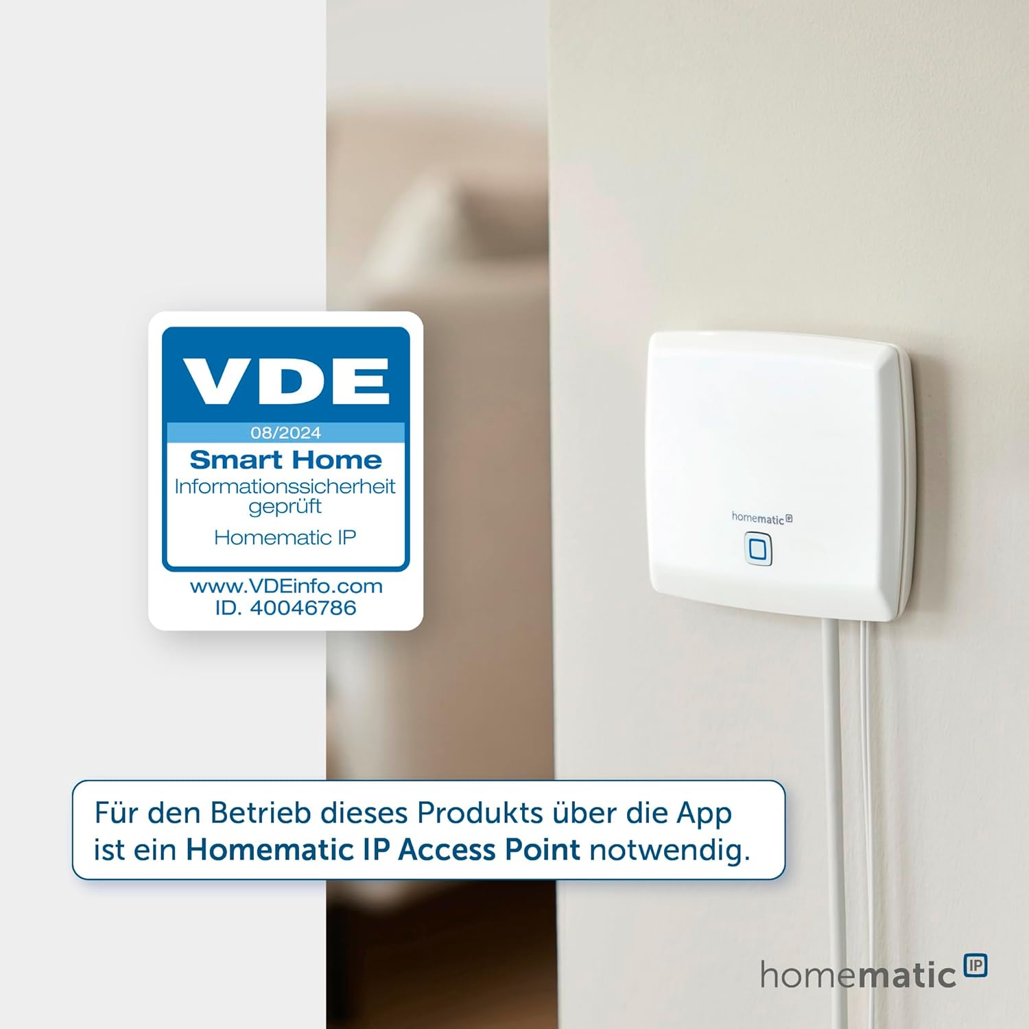 Homematic IP Smart Home Wandthermostat – Basic 154666A0
