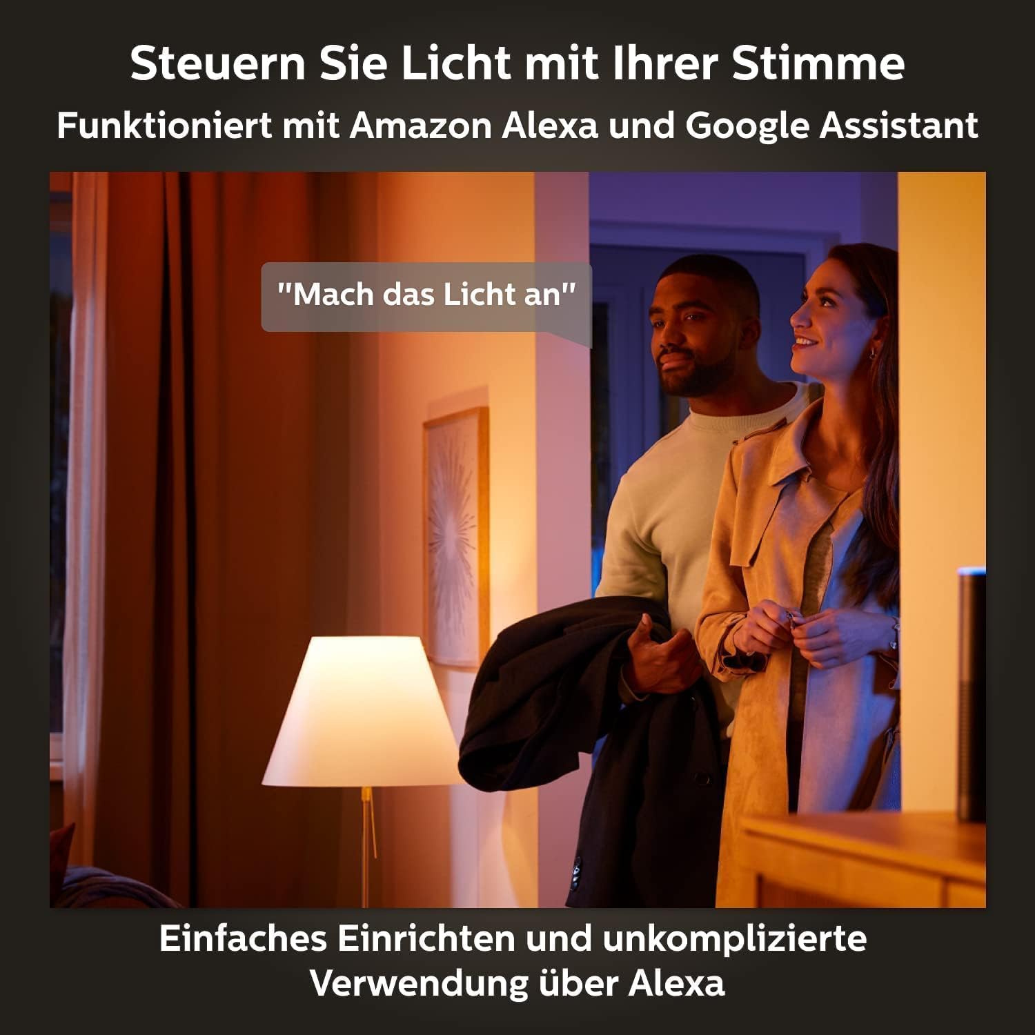 Philips Hue White & Color Ambiance E27 LED Glühbirne, 1100Lm, Doppelpack