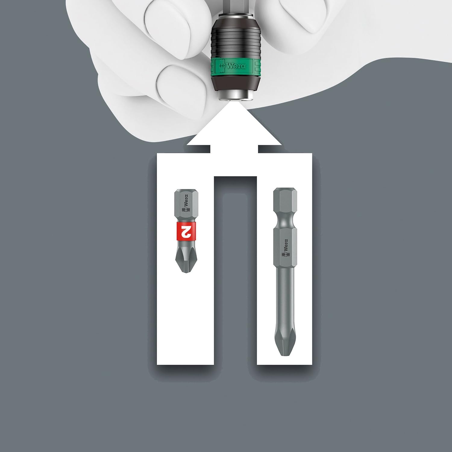 Wera Kraftform Kompakt Pistol RA, 7-teilig, 05051030001