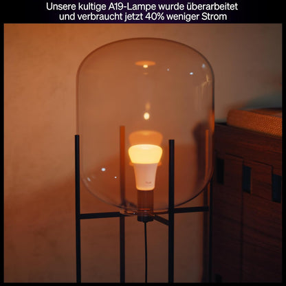 Philips Hue Smart LED A67 Lampe, Weiß und Color Ambiance, E27 Fassung, 11,8W, Vollspektrumlicht 1000K-20000K, 1600 Lumen, dimmbar, kompatibel mit Alexa, Google Assistant und Apple Home, 1er Pack