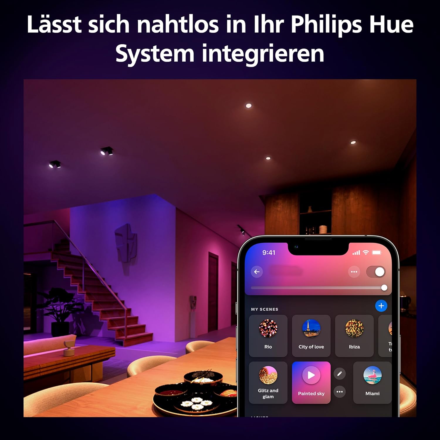 Philips Hue White & Color Ambiance GU10 LED Spot 1er Pack (400 Lm)