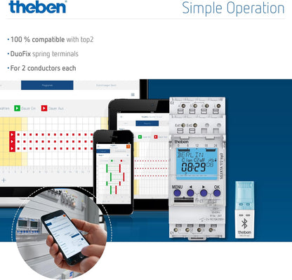 Theben TR610 Top3 Digitale Zeitschaltuhr - 1-Kanal Wochenschaltuhr