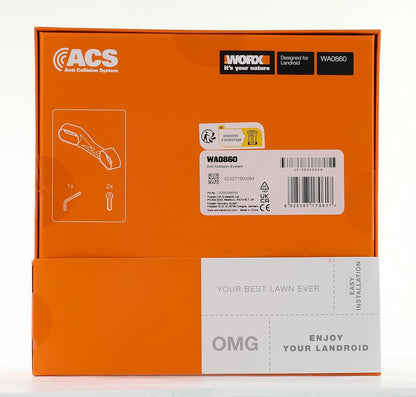 WORX WA0860 Landroid Modul Kollisionssensor ACS - Hindernisvermeidung - Kompatibel Für Alle Neuen Landroid Modelle Ab 2019 (Nicht Für Landroid Vision) - Farbe Silber