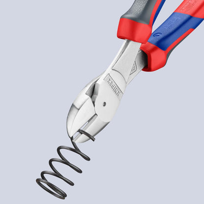 KNIPEX Kraft-Seitenschneider verchromt mit Comfort-Griffen 200 mm, 74 05 200