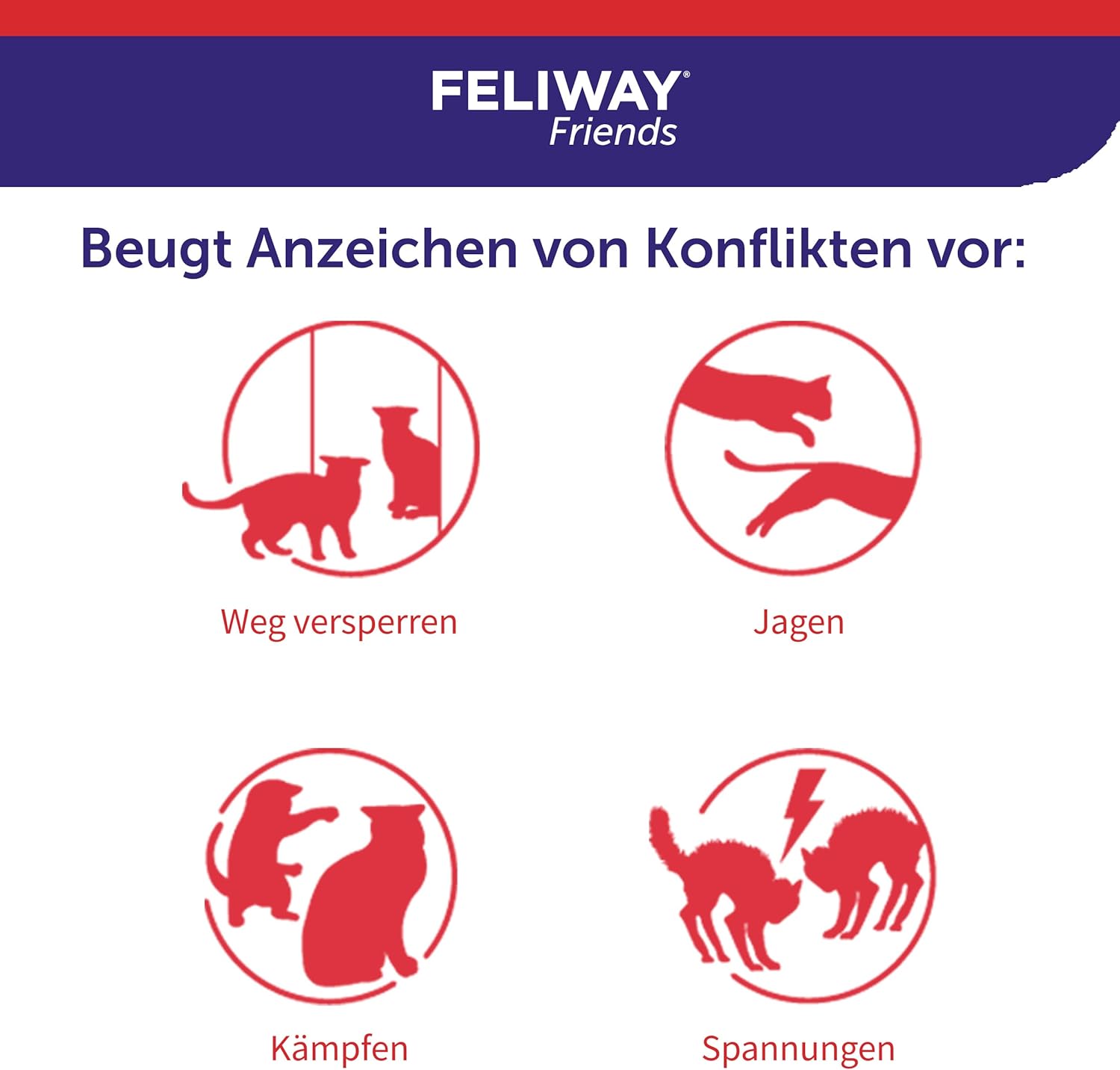 FELIWAY Friends Vorteilspack 3x30 Tage Nachfüllflakon-Vorteilspack, 3x 48ml