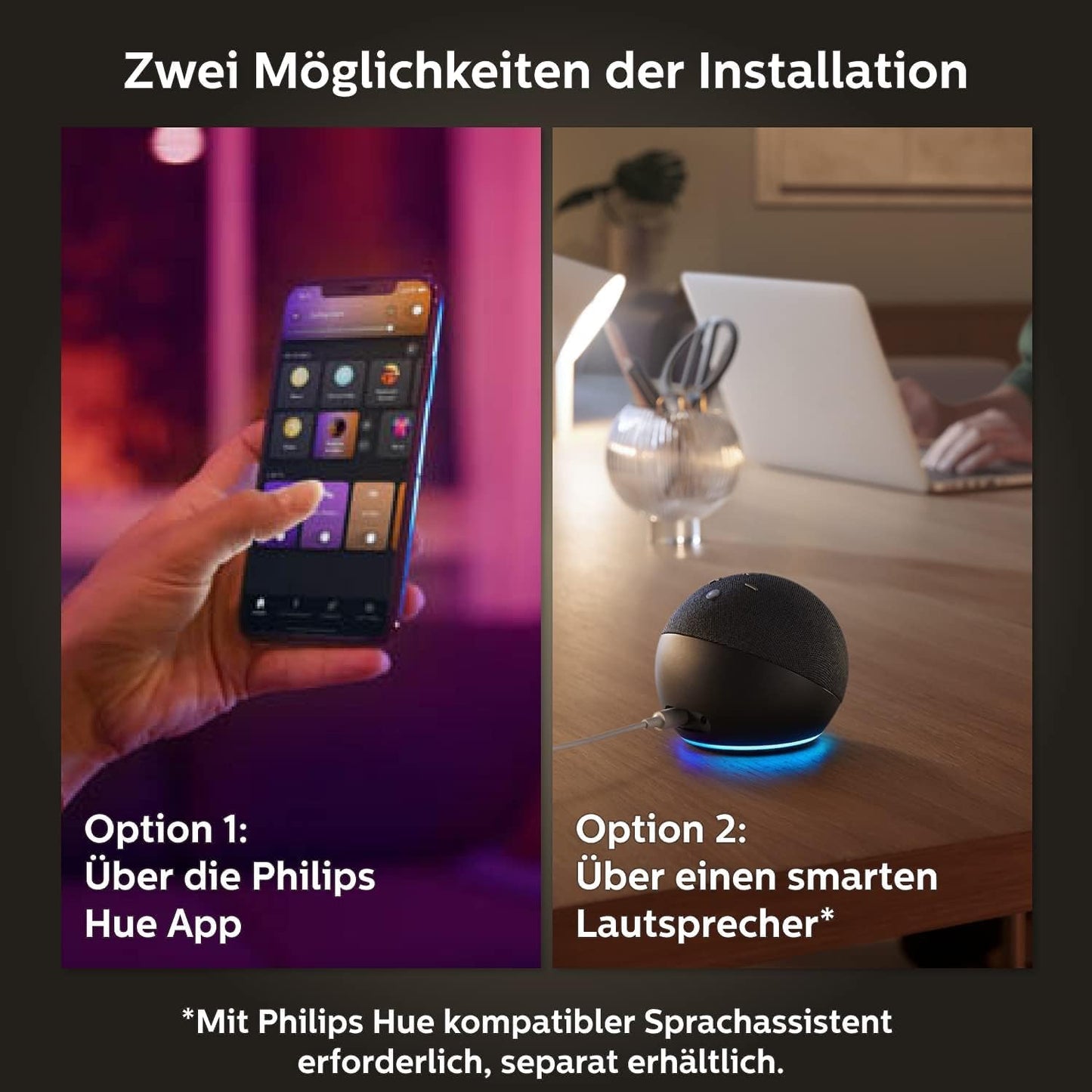 Philips Hue White & Color Ambiance E27 LED Glühbirne, 1100Lm, Doppelpack