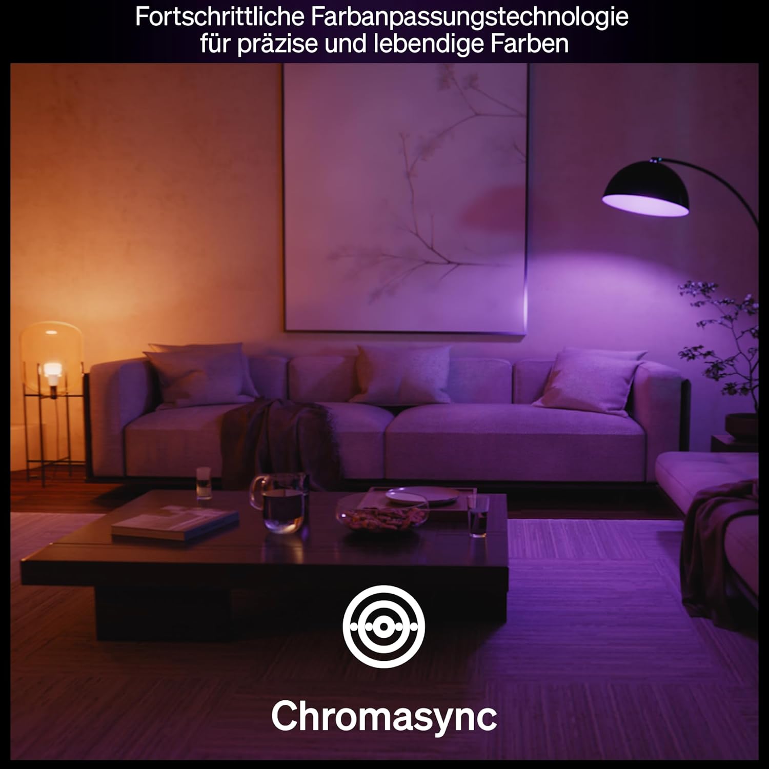 Philips Hue Smart LED A67 Lampe, White & Color Ambiance, E27 1600 Lumen, Dimmbar