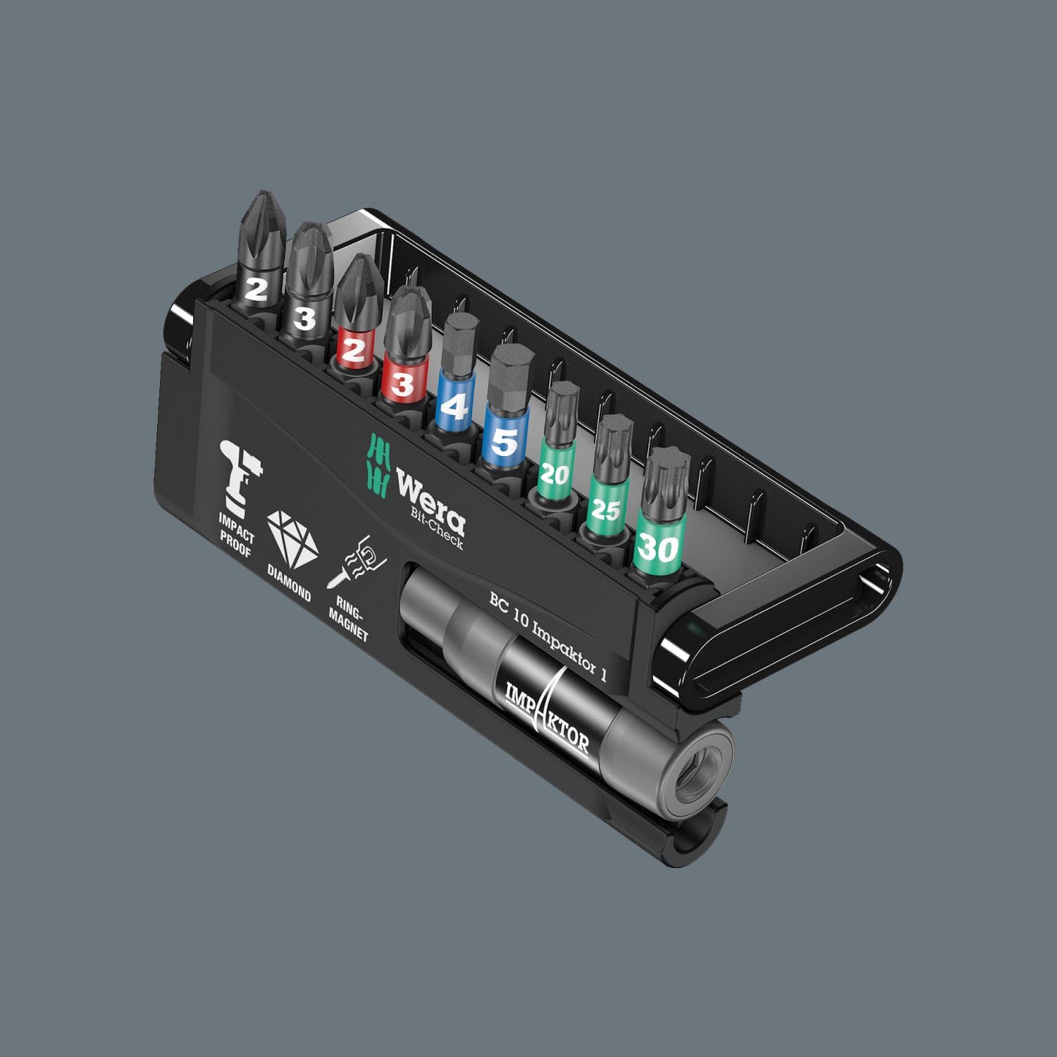 Wera Bit-Sortiment, Bit-Check 10 Impaktor 1 SB, 10-teilig, Wera 05073980001