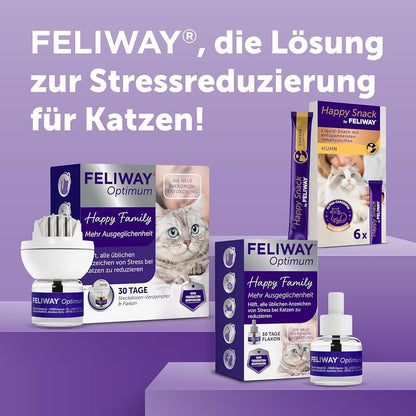 FELIWAY Optimum 3x30 Tage Vorteilspack Für Pheromon Verdampfer, 3x 48ml