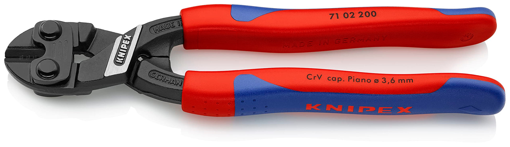 KNIPEX CoBolt Kompakt-Bolzenschneider mit Kunststoff überzogen 200 mm, 71 31 200