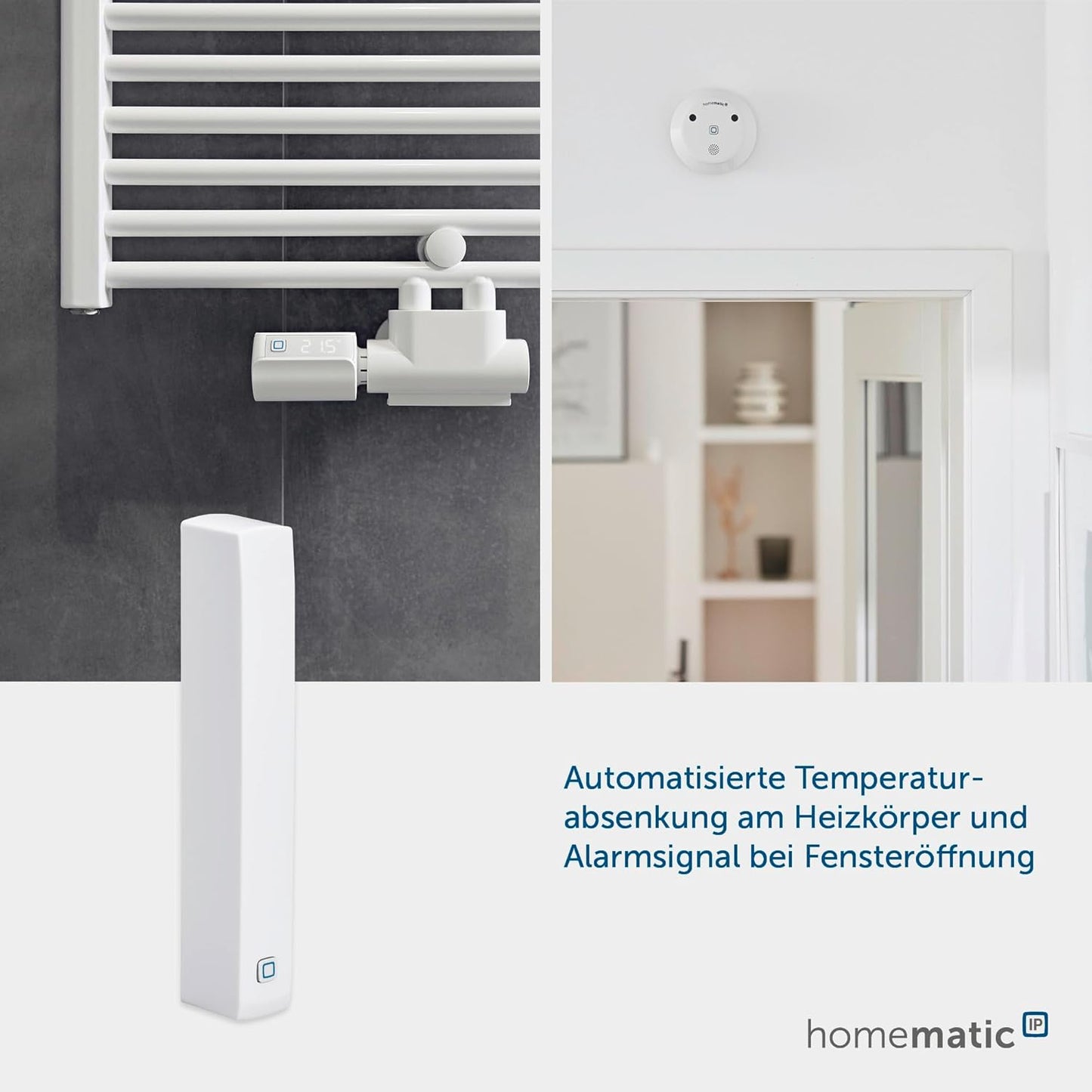 Homematic IP Smart Home Fenster- Und Türkontakt, Digitaler Sensor, 157857A0