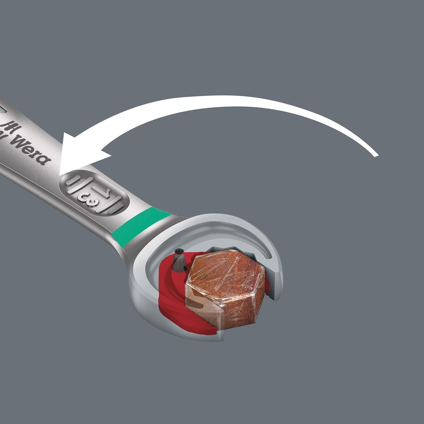 Wera 05073290001 6000 Joker 4 Set 1, Maul-Ringratschenschlüssel-Satz, 4-Teilig