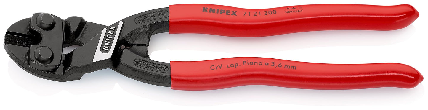 KNIPEX CoBolt Kompakt-Bolzenschneider mit Kunststoff überzogen 200 mm, 71 31 200