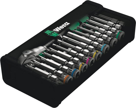 Wera Zyklop Speed-Knarrensatz 8100 SA 6, 1/4 Zoll-Antrieb, 28-Teilig 05004016001