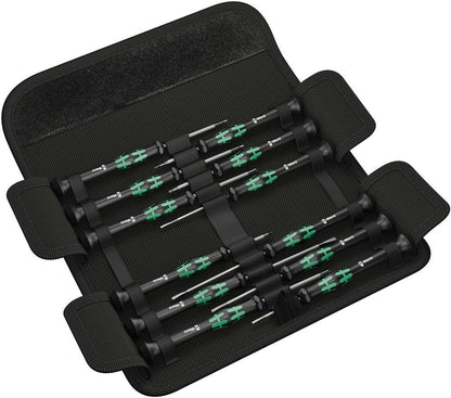 Wera Kraftform Micro Elektroniker Schraubendrehersatz, 12-teilig, Mehrfarbig, 05073675001
