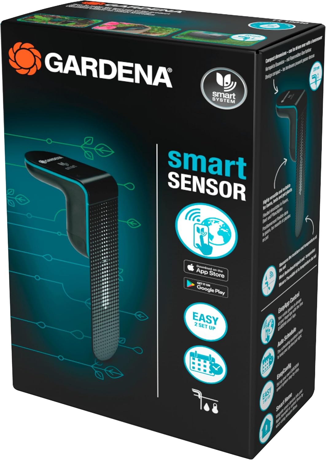 Gardena Smart Sensor: Intelligenter Bodenfeuchtemesser (19040-20)