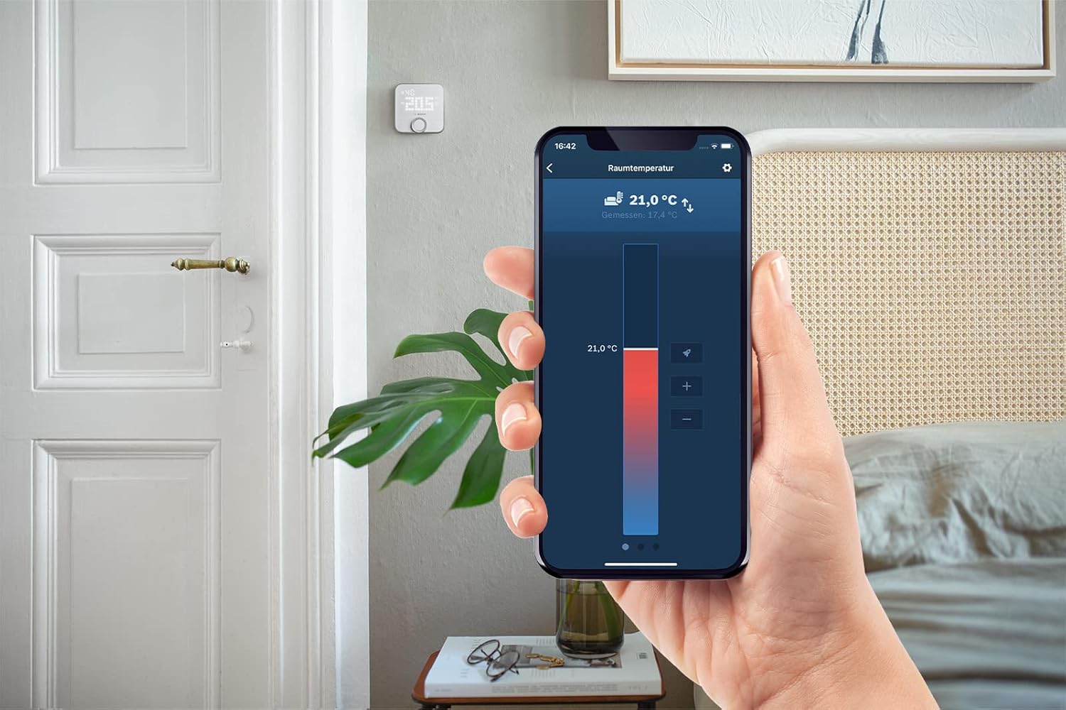 Bosch Smart Home Raumthermostat II Für Kabelgebundener Heizsysteme, 230 V, Kompatibel Mit Google Assistant Und Alexa