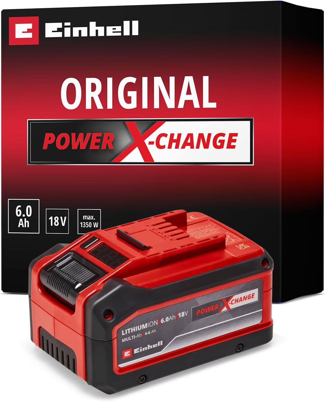 Original Einhell 18V 4-6Ah Multi Ah Power X-Change plus Akku
