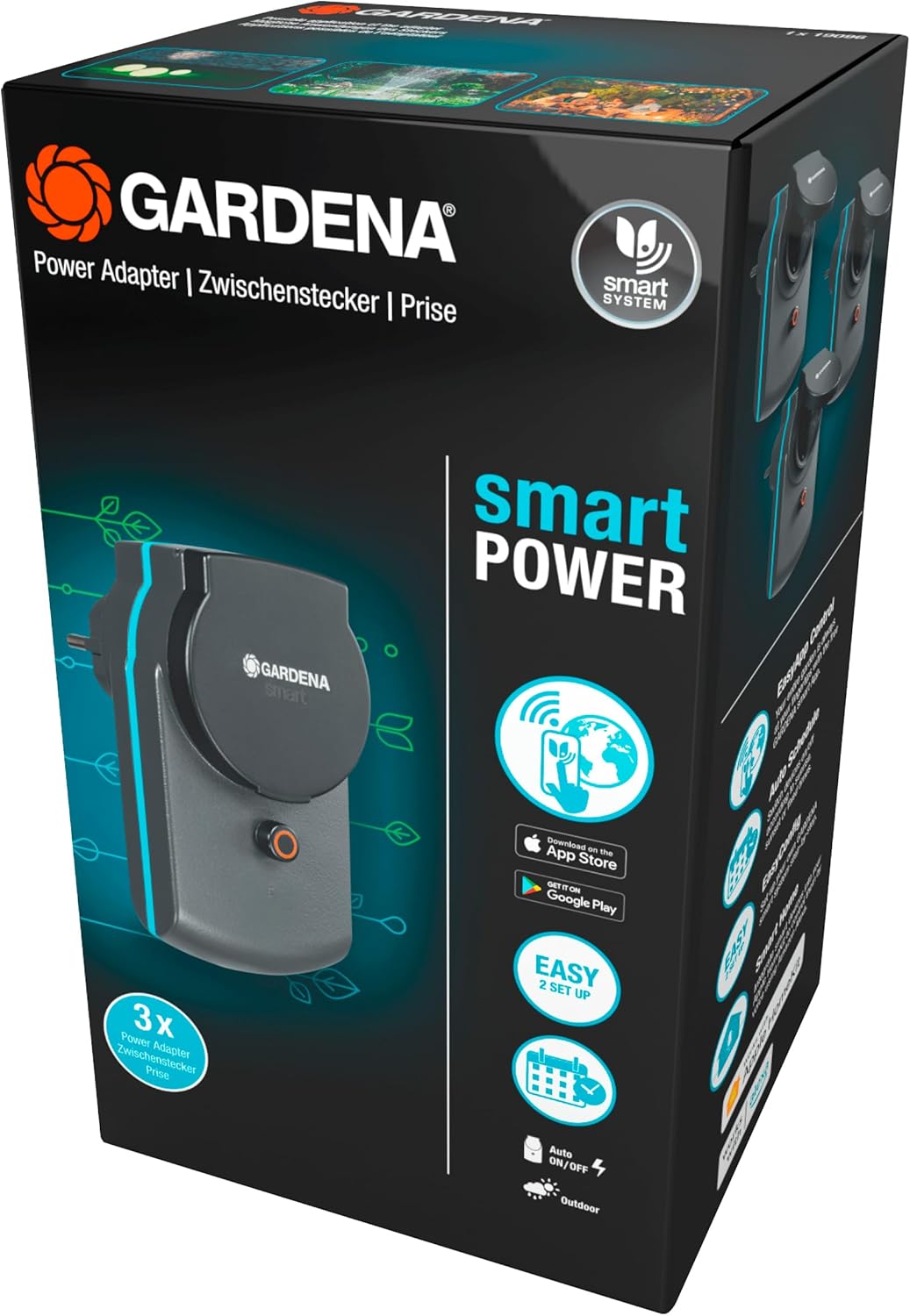 Gardena Smart Power Zwischenstecker 3er Set: Verbindungsstecker (19096-20)