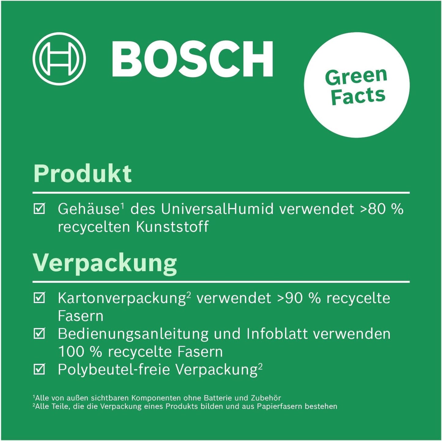 Bosch Holzfeuchtigkeitsmessgerät UniversalHumid (präzise Ergebnisse dank Holzgruppenauswahl und LED-Ampel zur einfachen Interpretation, im Karton)