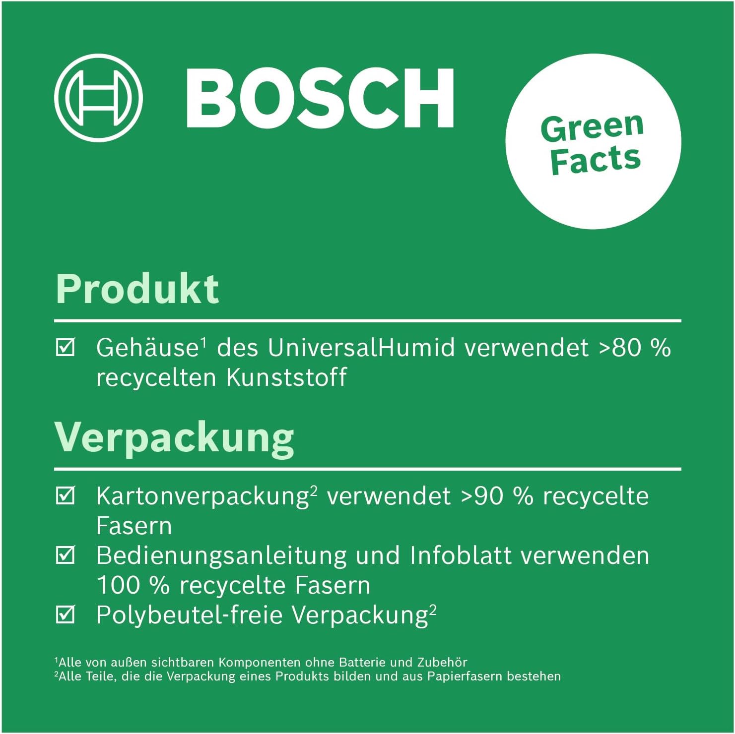 Bosch Holzfeuchtigkeitsmessgerät UniversalHumid (präzise Ergebnisse dank Holzgruppenauswahl und LED-Ampel zur einfachen Interpretation, im Karton)