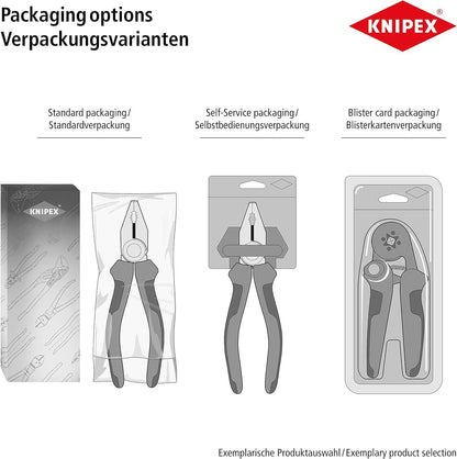 KNIPEX Abisolierzange mit Öffnungsfeder, universal auf SB-Karte verchromt isoliert mit Mehrkomponenten-Hüllen, VDE-geprüft 160 mm, 11 06 160 SB