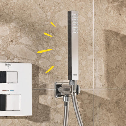 GROHE Vitalio Joy Cube Stick - Handbrause (Wassersparend, Chrom) 26392000