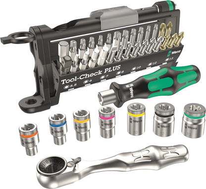 Wera 05056490001 Bit-Sortiment, Tool-Check PLUS, Metrisch, 39-Teilig