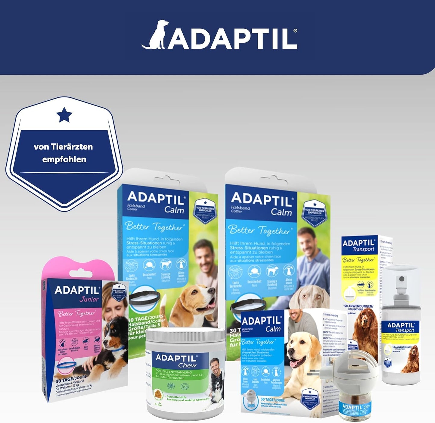 ADAPTIL Calm Vorteilspack Für Hunde | 3X Nachfüllflakon | 3X 48Ml