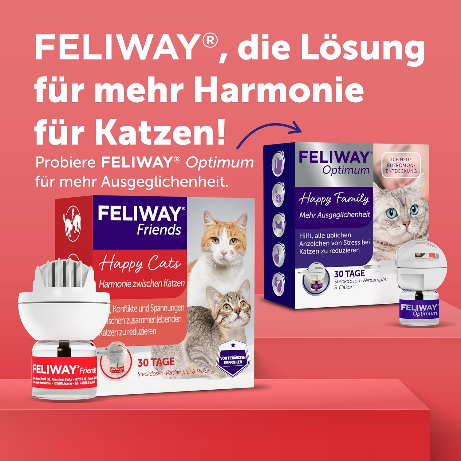 FELIWAY Friends 30 Tage Pheromon Verdampfer Start-Set, 48ml