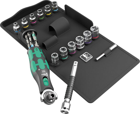 Wera 05004284001 8009 Zyklop Pocket Set 3, Knarren-Satz, 27-teilig