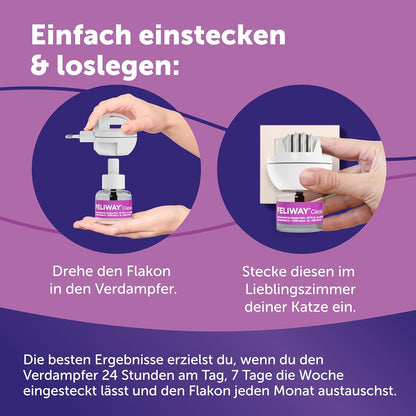 FELIWAY Classic 30 Tage Pheromon Verdampfer Start-Set, 48ml