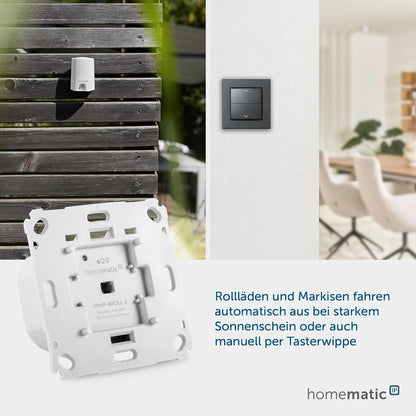 Homematic IP Smart Home Rollladenaktor Für Markenschalter, 151322A0