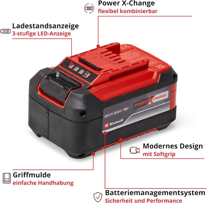 Original Einhell 5,2 Ah plus System Akku Power X-Change (Li-Ionen Akku)