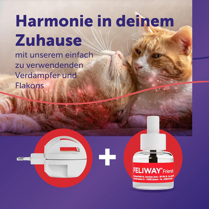 FELIWAY Friends 30 Tage Pheromon Verdampfer Start-Set, 48ml
