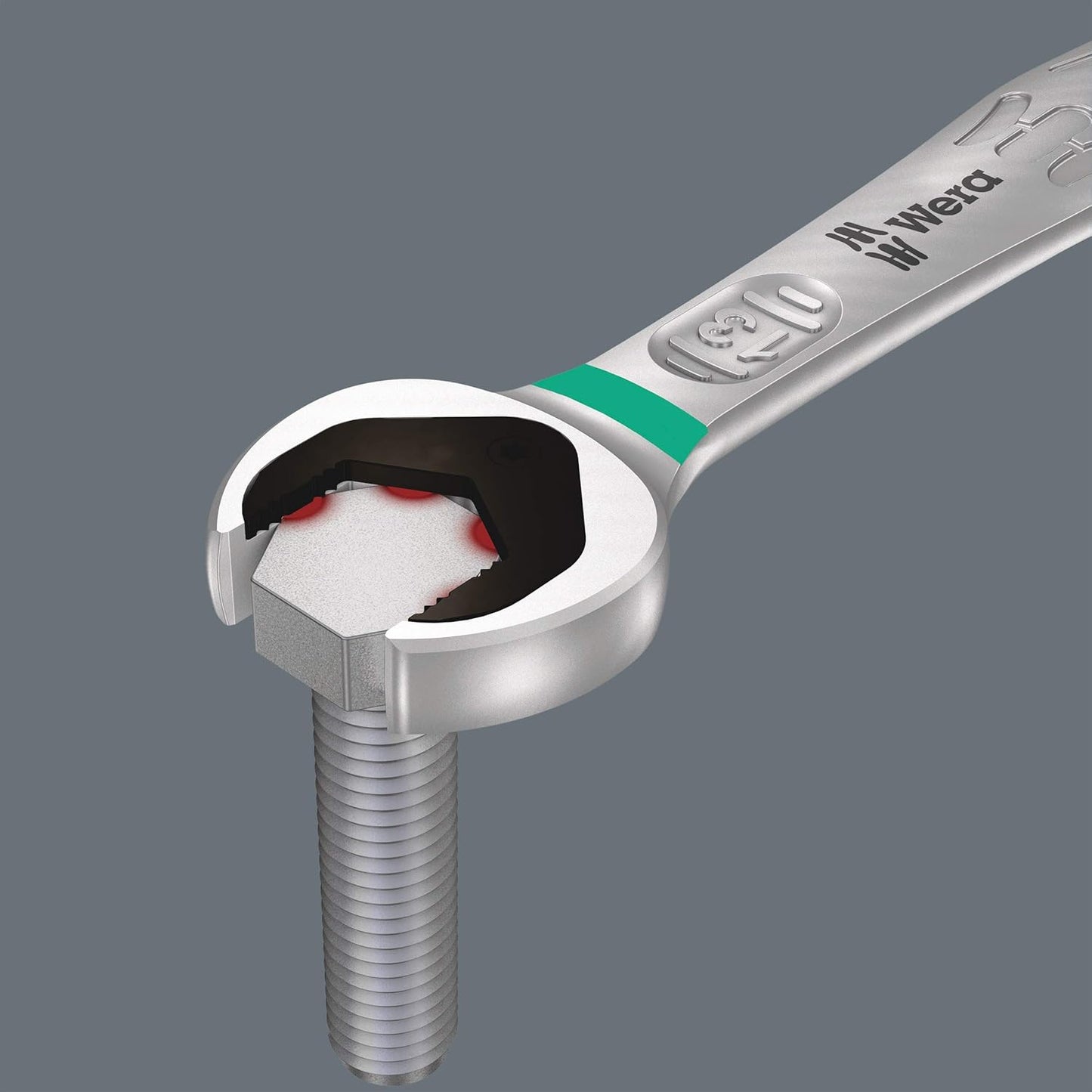 Wera 05073290001 6000 Joker 4 Set 1, Maul-Ringratschenschlüssel-Satz, 4-Teilig