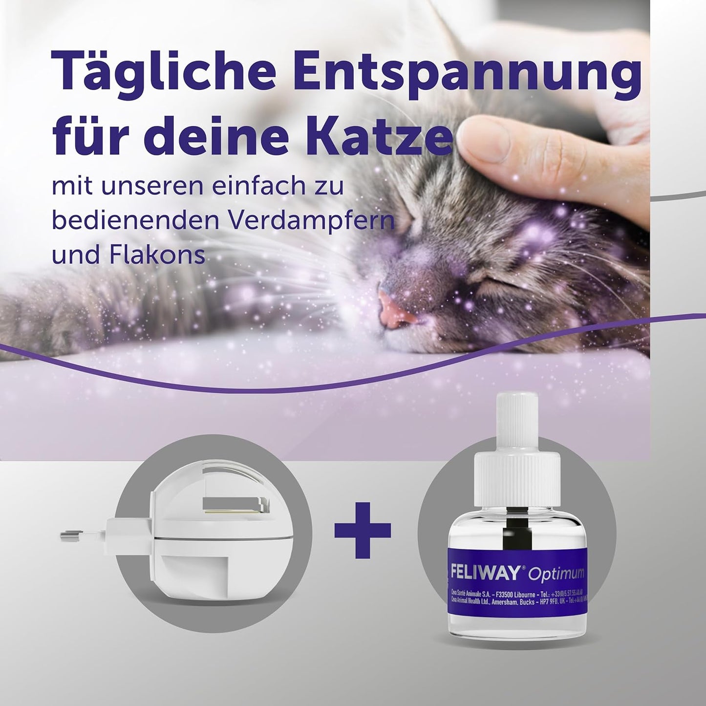 FELIWAY Optimum Start-Set | Verdampfer Für Die Steckdose + 48ml Flakon