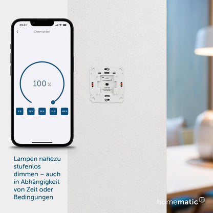 Homematic IP Smart Home Dimmaktor Für Markenschalter, 143166A0