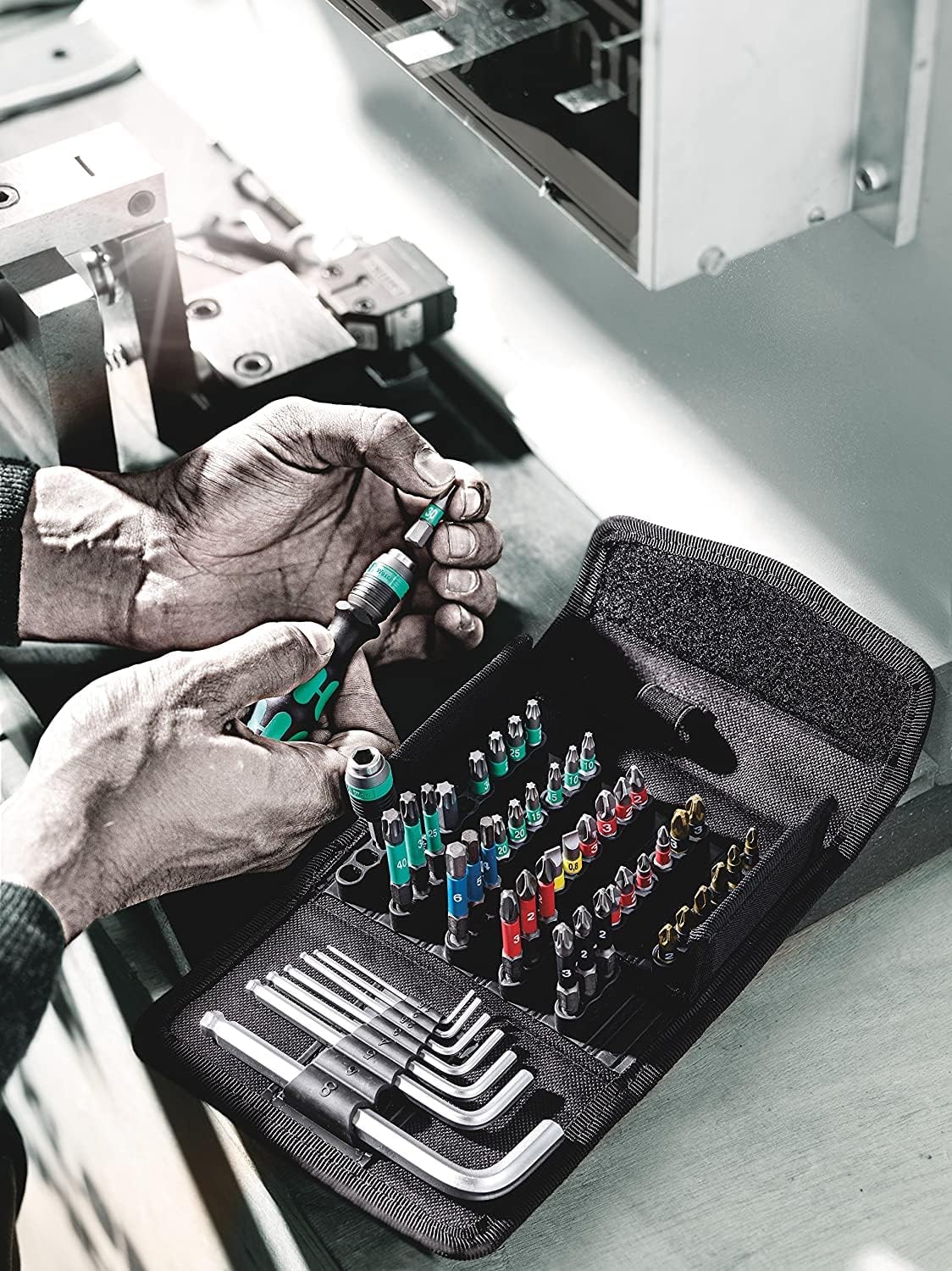 Wera 05057460001 Werkzeug-Set, Kraftform Kompakt 100, 52-Teilig