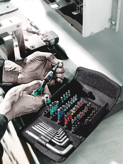 Wera 05057460001 Werkzeug-Set, Kraftform Kompakt 100, 52-Teilig