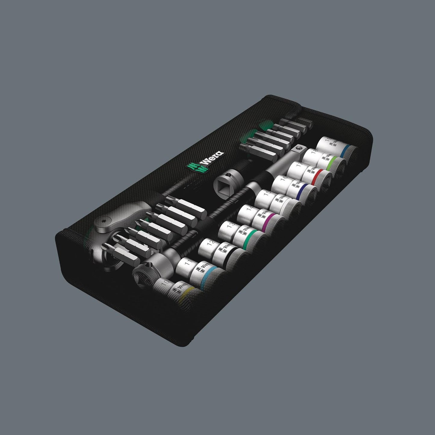 Wera Zyklop Speed-Knarrensatz 8100 SC 6 1/2 Zoll, Antrieb 28-Teilig, 05004076001