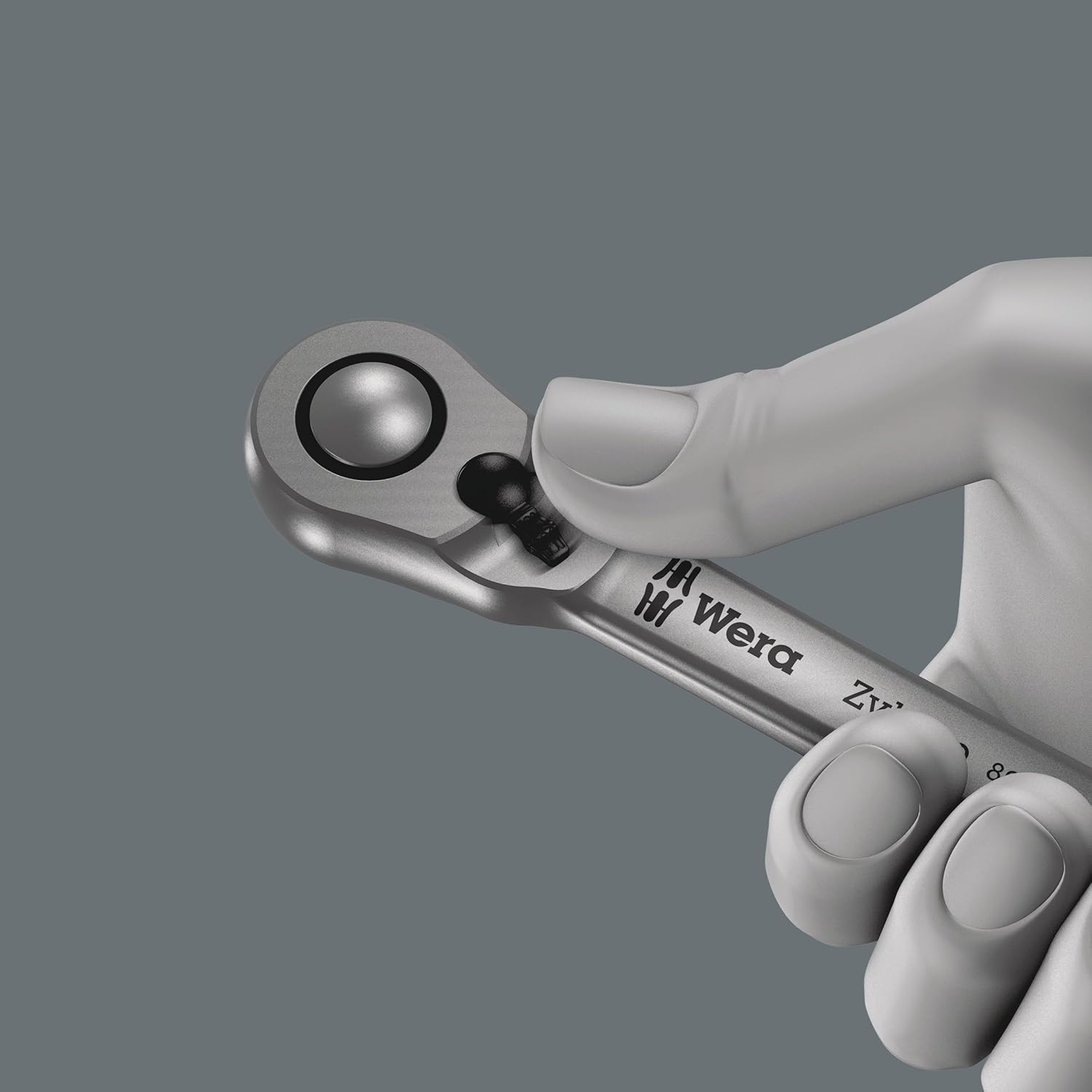 Wera 05004018001 8100 SA 8 Zyklop Metal-Knarrensatz, Umschalthebel, 28-Teilig